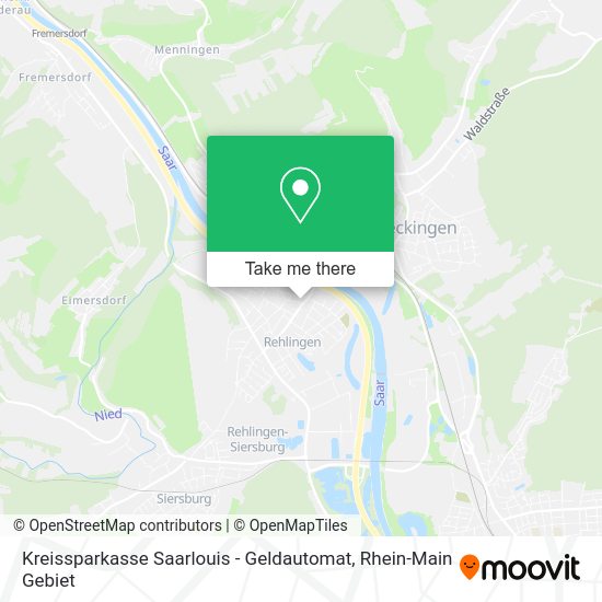 Карта Kreissparkasse Saarlouis - Geldautomat