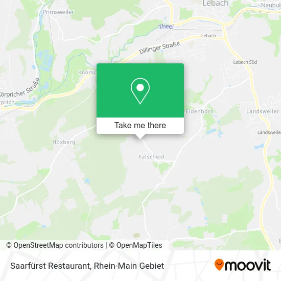 Карта Saarfürst Restaurant