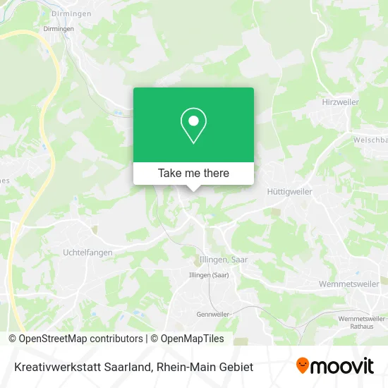 Карта Kreativwerkstatt Saarland