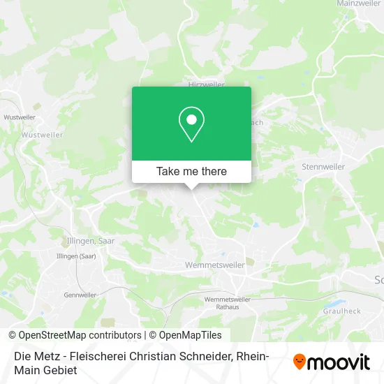 Карта Die Metz - Fleischerei Christian Schneider