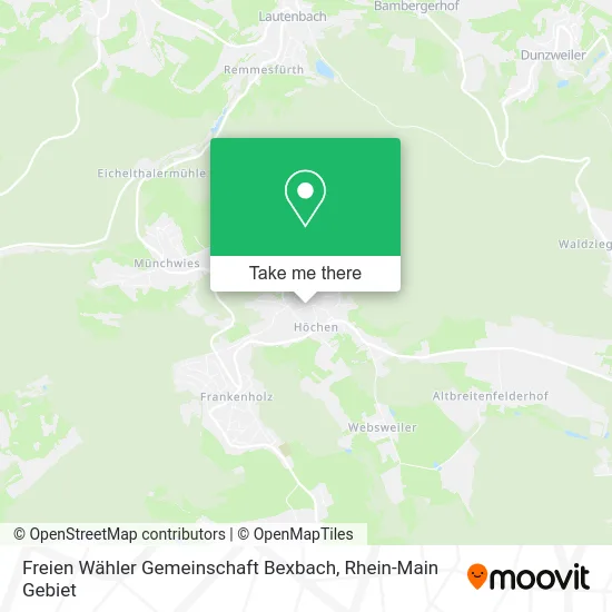 Карта Freien Wähler Gemeinschaft Bexbach