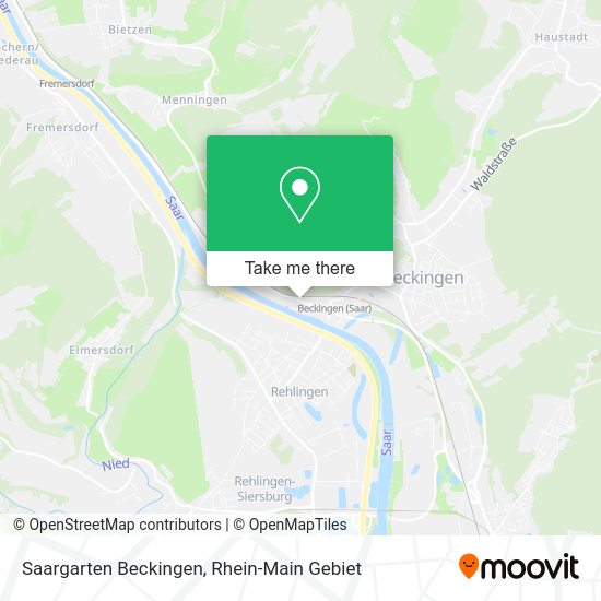 Карта Saargarten Beckingen