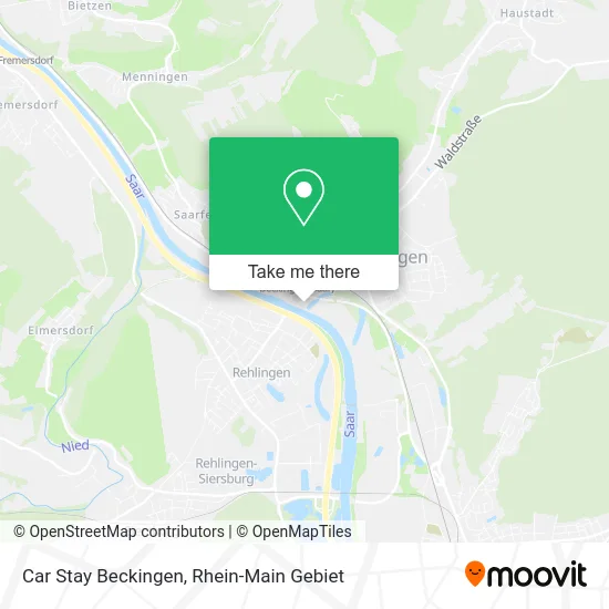 Карта Car Stay Beckingen
