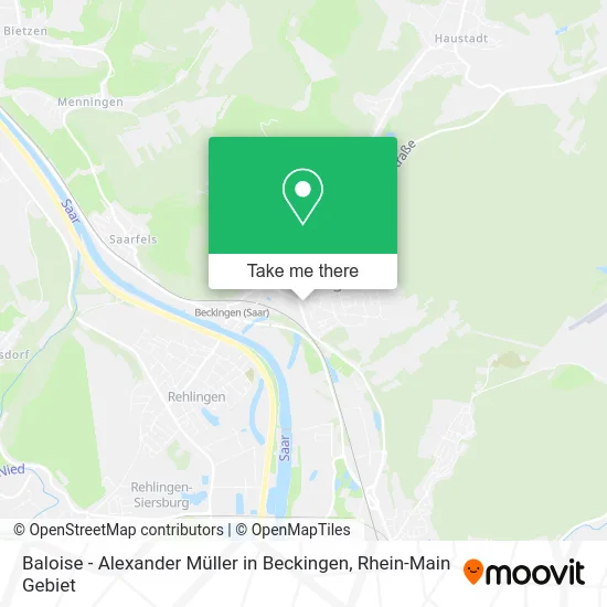 Карта Baloise - Alexander Müller in Beckingen