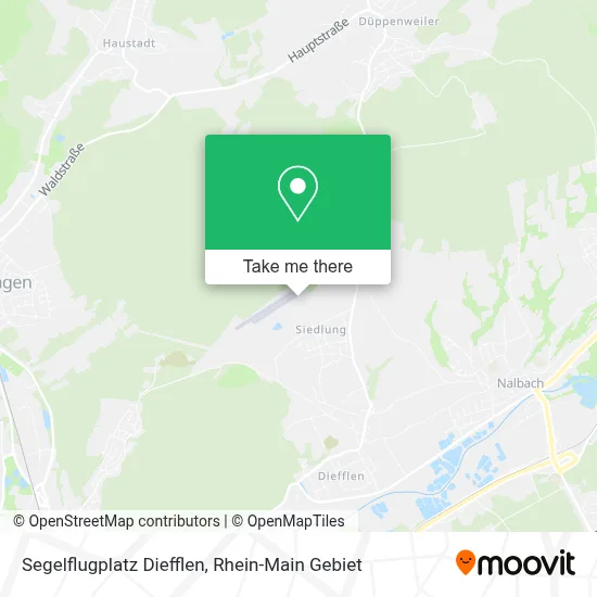 Segelflugplatz Diefflen map