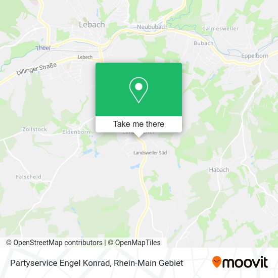 Карта Partyservice Engel Konrad