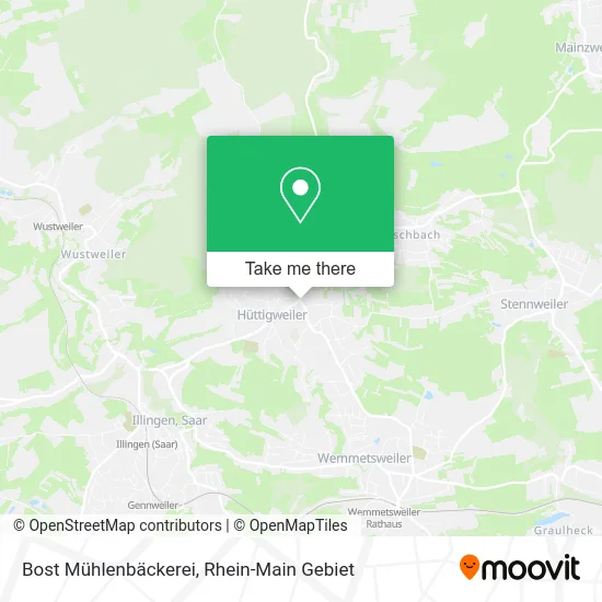 Карта Bost Mühlenbäckerei