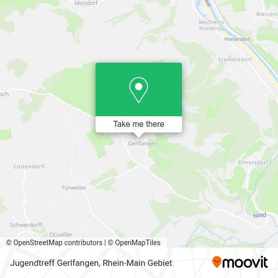 Карта Jugendtreff Gerlfangen
