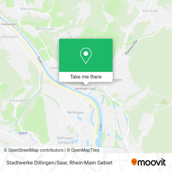 Карта Stadtwerke Dillingen/Saar