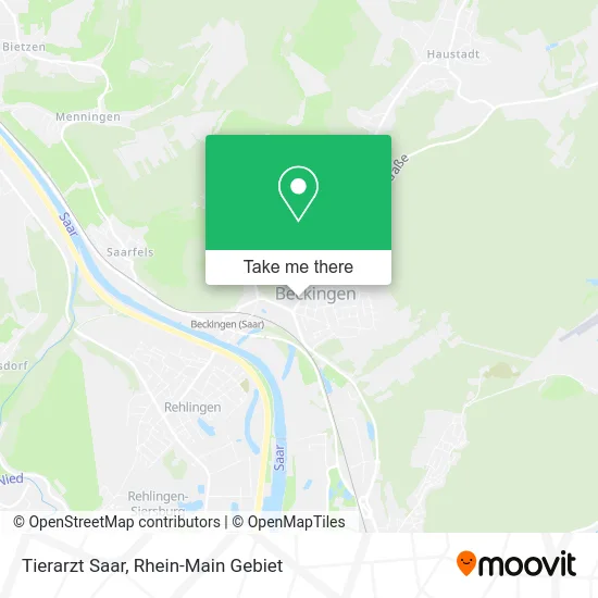 Карта Tierarzt Saar