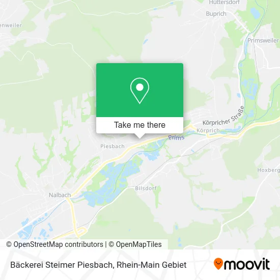 Карта Bäckerei Steimer Piesbach
