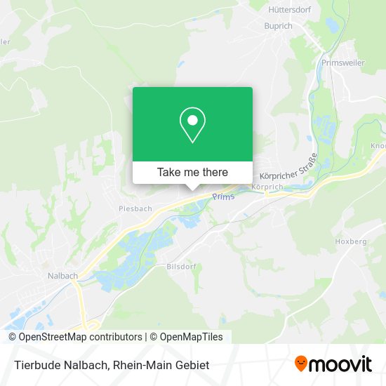 Карта Tierbude Nalbach