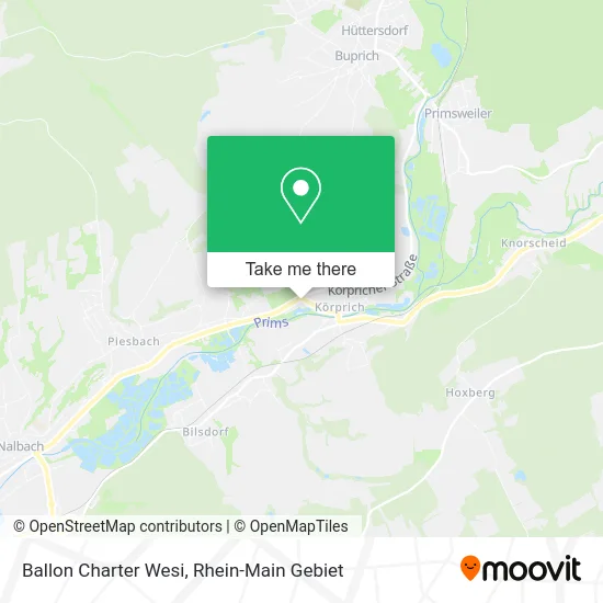 Карта Ballon Charter Wesi