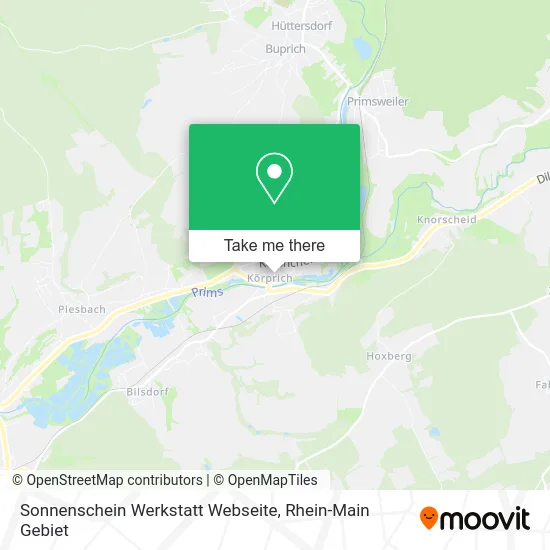 Карта Sonnenschein Werkstatt Webseite