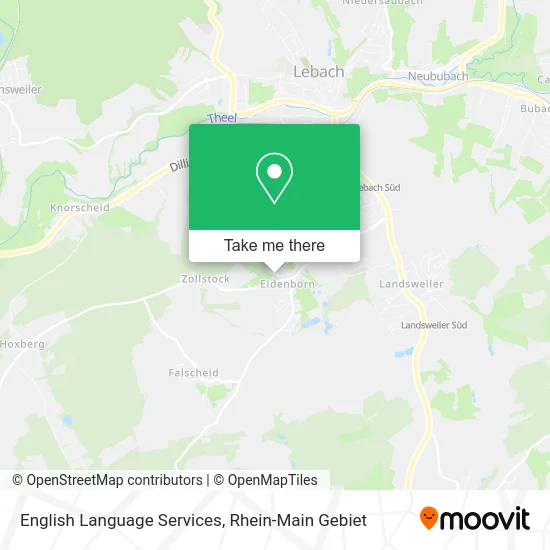 Карта English Language Services