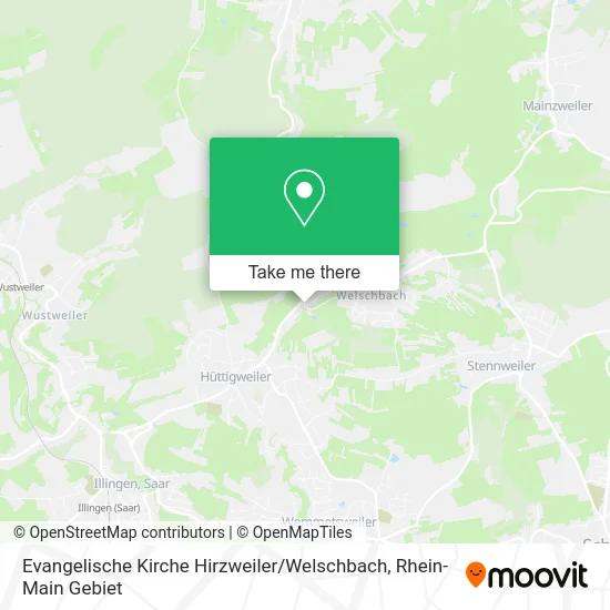 Карта Evangelische Kirche Hirzweiler / Welschbach