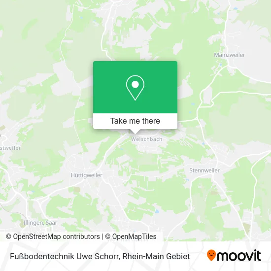 Карта Fußbodentechnik Uwe Schorr