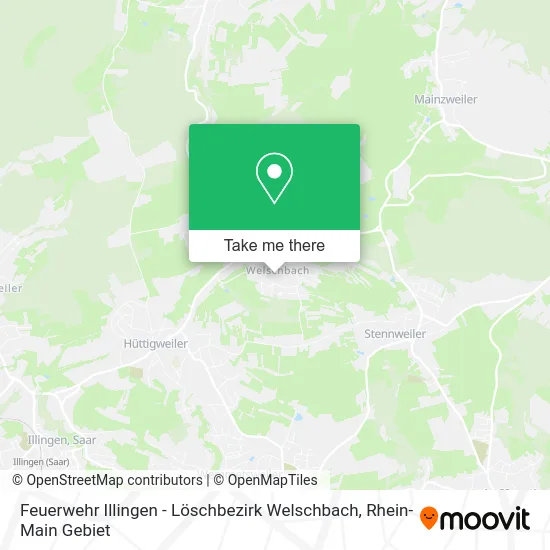 Карта Feuerwehr Illingen - Löschbezirk Welschbach