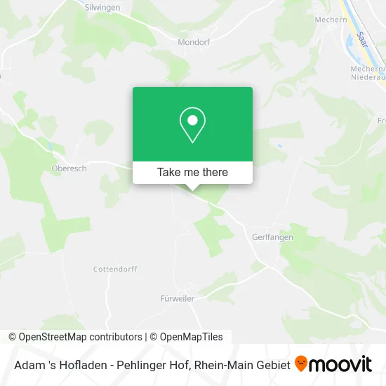Карта Adam 's Hofladen - Pehlinger Hof