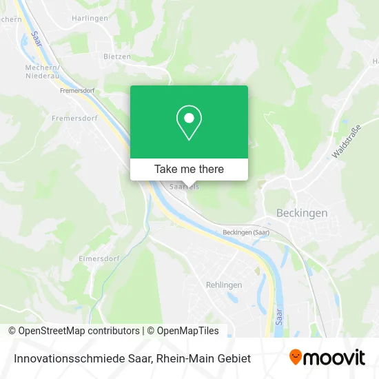 Карта Innovationsschmiede Saar