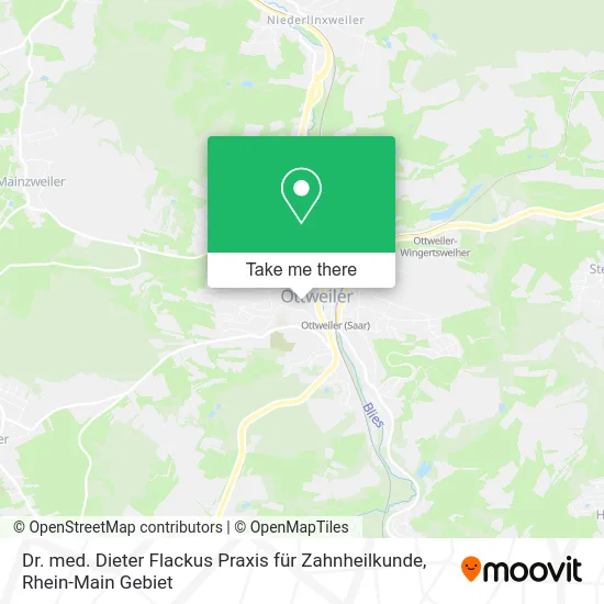 Карта Dr. med. Dieter Flackus Praxis für Zahnheilkunde