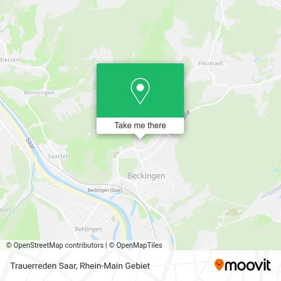 Карта Trauerreden Saar
