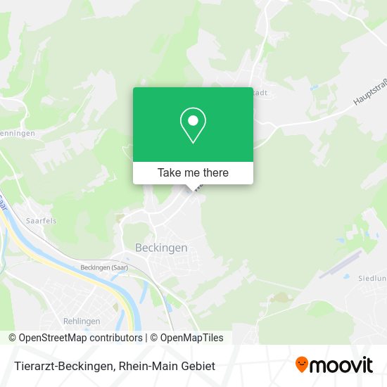 Карта Tierarzt-Beckingen