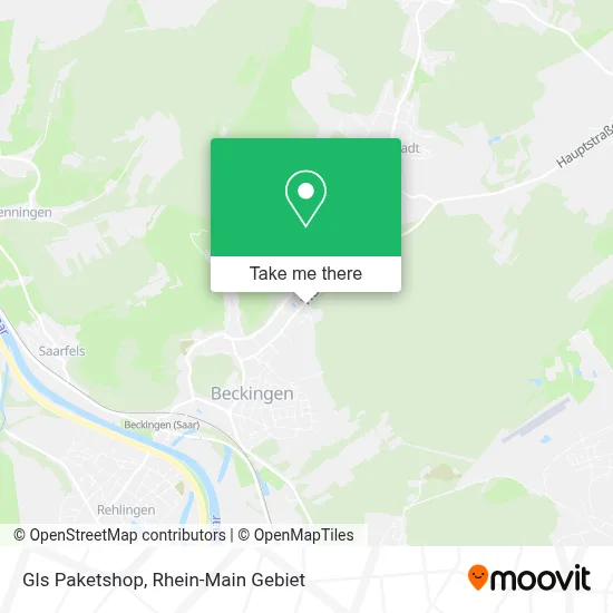 Gls Paketshop map