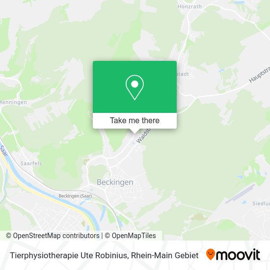 Карта Tierphysiotherapie Ute Robinius