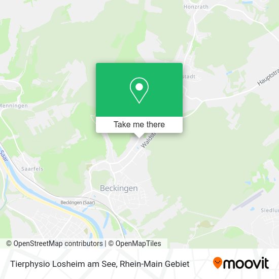 Карта Tierphysio Losheim am See
