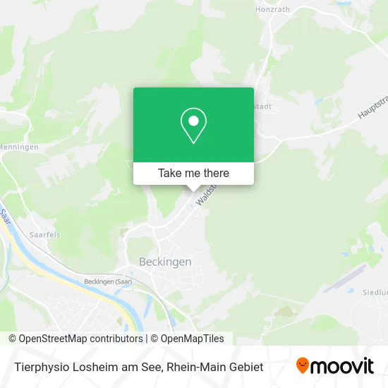 Карта Tierphysio Losheim am See