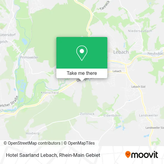 Карта Hotel Saarland Lebach