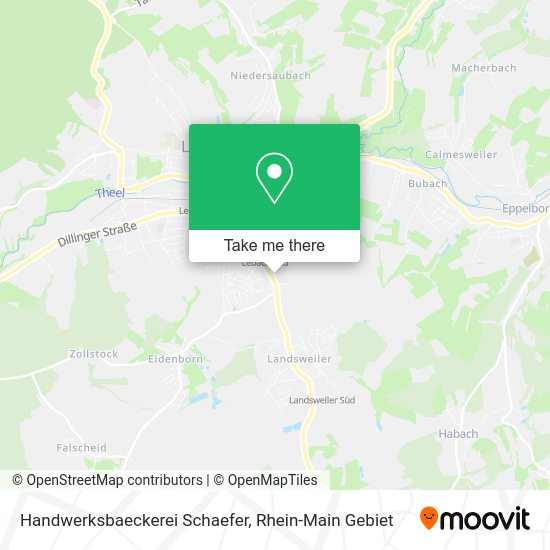 Карта Handwerksbaeckerei Schaefer