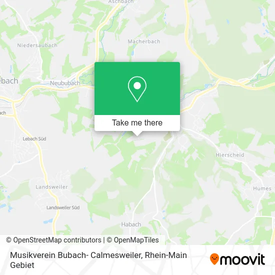 Карта Musikverein Bubach- Calmesweiler