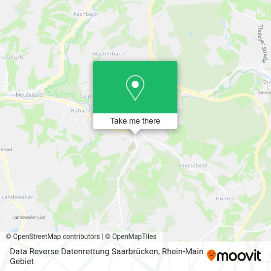Карта Data Reverse Datenrettung Saarbrücken