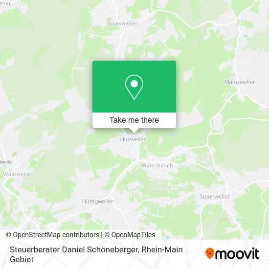 Карта Steuerberater Daniel Schöneberger