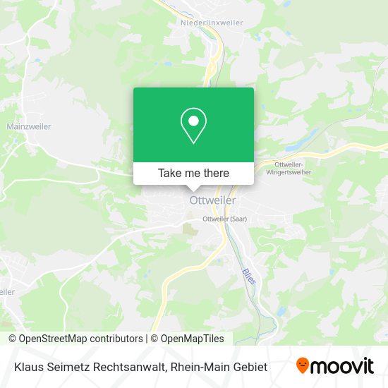 Карта Klaus Seimetz Rechtsanwalt