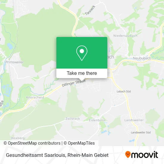 Карта Gesundheitsamt Saarlouis