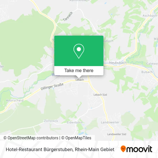 Карта Hotel-Restaurant Bürgerstuben