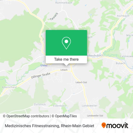 Карта Medizinisches Fitnesstraining