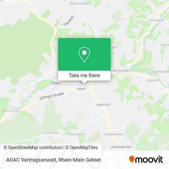 Карта ADAC Vertragsanwalt