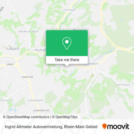 Карта Ingrid Altmeier Autovermietung