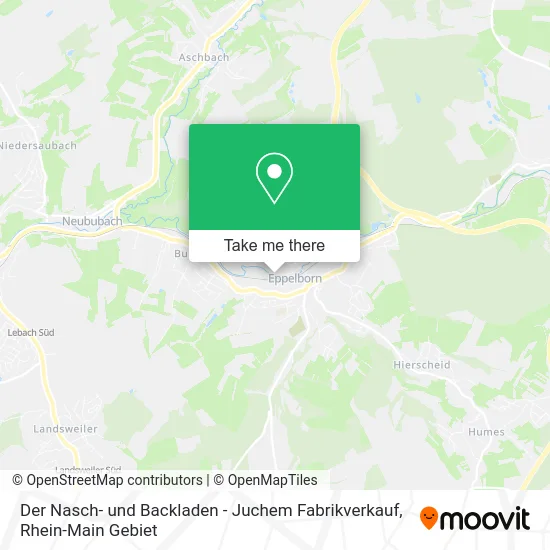 Карта Der Nasch- und Backladen - Juchem Fabrikverkauf