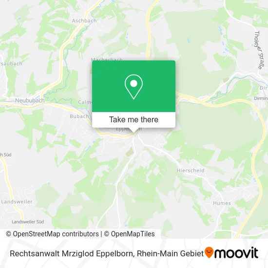 Карта Rechtsanwalt Mrziglod Eppelborn