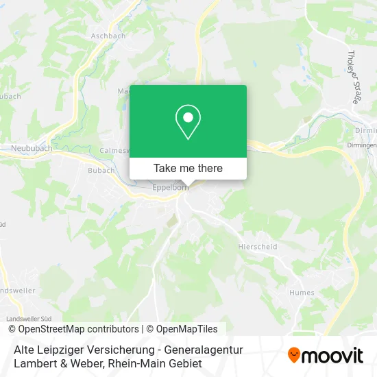 Карта Alte Leipziger Versicherung - Generalagentur Lambert & Weber