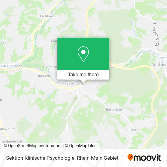 Карта Sektion Klinische Psychologie