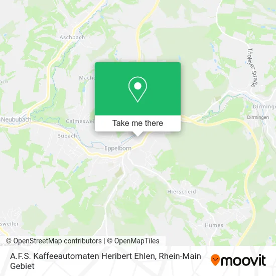 Карта A.F.S. Kaffeeautomaten Heribert Ehlen