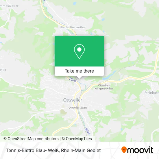 Карта Tennis-Bistro Blau- Weiß