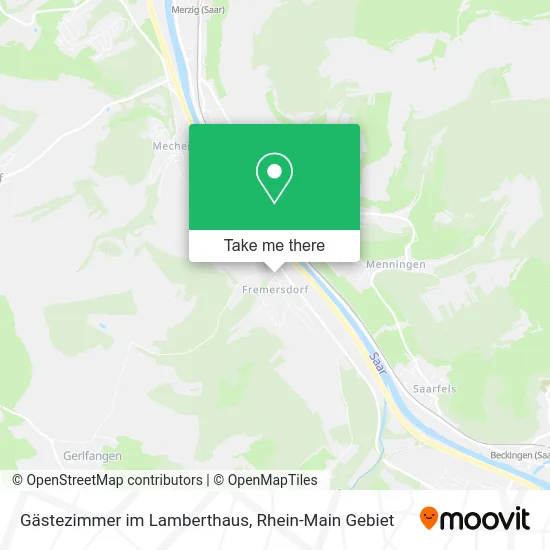 Карта Gästezimmer im Lamberthaus