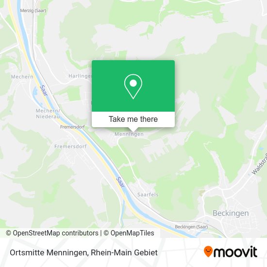 Карта Ortsmitte Menningen